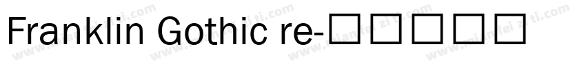 Franklin Gothic re字体转换